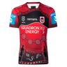 The Dragons Indigenous NRL 25/26 Replica Jersey by Classic Sportswear features striking Indigenous art, sponsor logos, and people silhouettes—a true celebration of heritage.