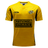 Yellow sports jersey with "national storage" logo, Hurricanes Super Rugby 2024 Home Jersey and Classic Sportswear brand tags visible.