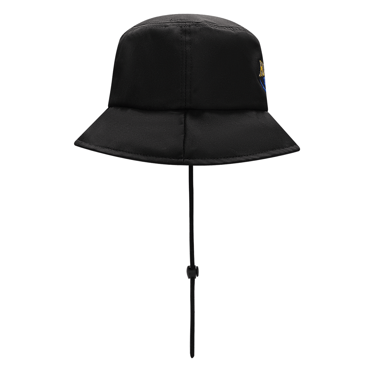 The Hurricanes Super Rugby 25/26 Bucket Hat by Classic Sportswear, in black with a chin strap, captures the timeless style of Hurricanes rugby. Set against a white backdrop, it seamlessly unites sporty elegance and functionality.
