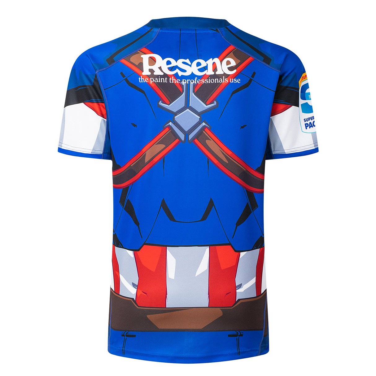 Limited Edition Hurricanes Super Rugby Marvel Collection Captain America Jersey by Classic Sportswear