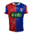 The Knights NRL 25/26 Special Edition Captains Run Jersey by Classic Sportswear features red and blue colors with white lines, the "nib" logo, Newcastle Knights emblem, and sponsor logos on the sleeves.