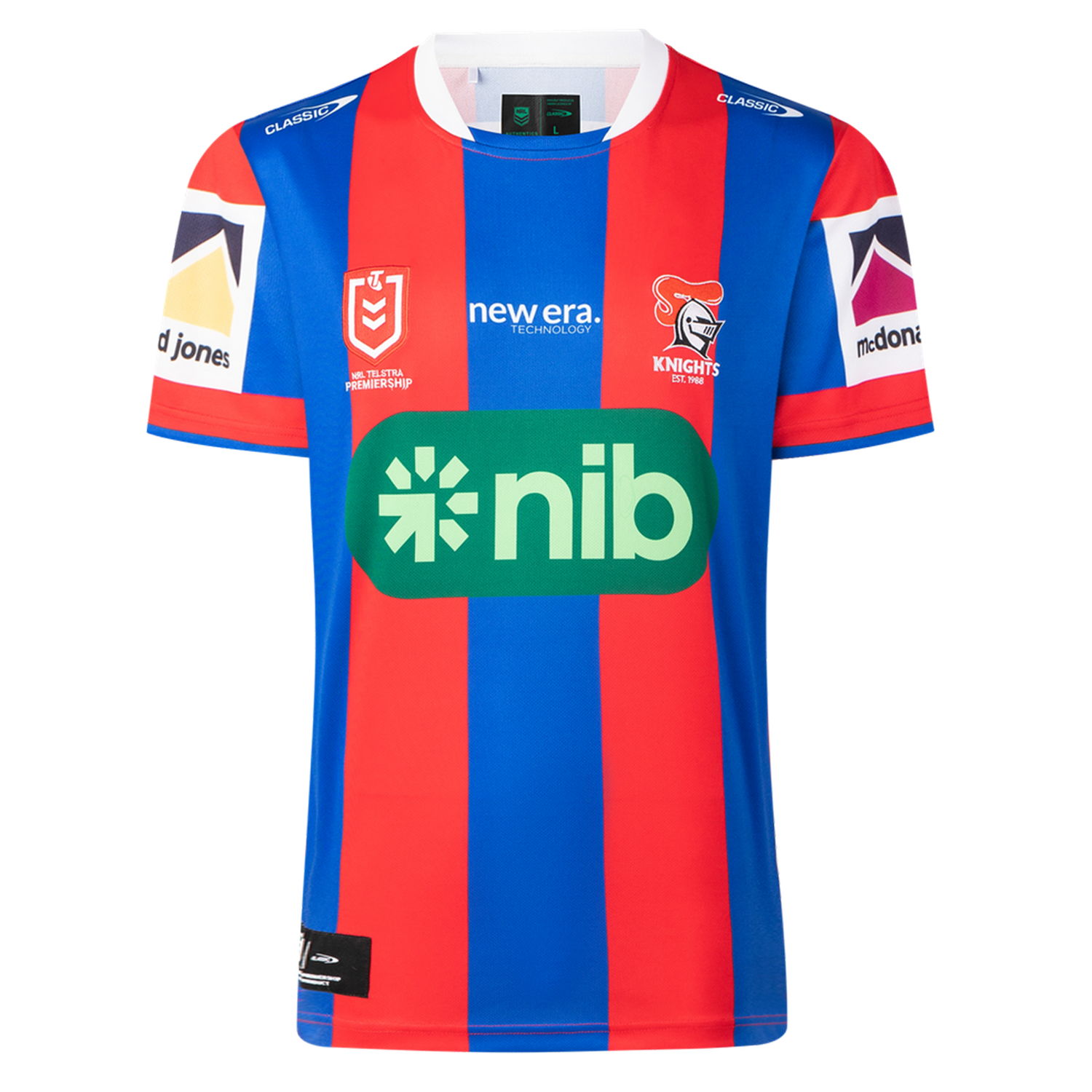 Newcastle Knights NRL ラグビーシャツ ヴィンテージ SOLD ✓ Vintage Newcastle Knights Long Sleeve Jersey - Made by