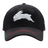 The Rabbitohs NRL 25/26 Media Cap by Classic Sportswear is a black quick-drying polyester baseball cap featuring an embroidered white rabbit on the front and red stitching accents on the brim, showcasing stylish branding.