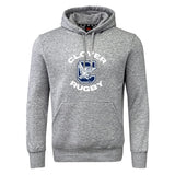 Show your club pride with the Clover Middle School Club Hoodie by WRS Canterbury—a gray hoodie featuring "CLOVER RUGBY" and a large blue "C" with a clover and rugby ball graphic on the front. Perfect for on or off the field!.