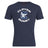 The Clover Middle School Club Plain Tee by WRS Canterbury is a navy blue cotton blend shirt featuring "CLOVER RUGBY" in white text and a bold "C" with an eagle—a customizable standout for rugby fans.
