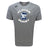 The Clover Middle School Tempo Vapodri T-Shirt by WRS Canterbury is a gray short-sleeve athletic shirt with "Clover Rugby" text and a large "C" with an eagle graphic on the front.