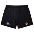 The Chico Oaks Women's Yokohama Shorts by EMB Canterbury feature a CCC logo on the left and a red and white badge on the right, crafted from Vapodri fabric for optimal comfort and performance.