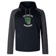 The Columbus Kodiaks Full Color Logo Elite Training Hoody by WRS Canterbury features a bear paw and club logo on the front, offering top performance and comfort. Black and gray design.