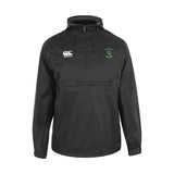The Columbus Kodiaks Full Color Logo Packaway Jacket by EMB Canterbury is made from water-resistant nylon taffeta, with a hood, front zip pocket, and logo details on both sides of the chest.