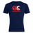 Navy blue Canterbury Canada CCC Flag Club T-Shirt by WRS Canterbury, featuring a red and white logo with a maple leaf, crafted from a cotton-rich blend for superior comfort.