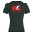 The Canterbury Canada CCC Flag Club T-Shirt by WRS Canterbury features a dark green color and a red and white logo with a maple leaf on the chest. Made from a cotton-rich blend, it offers comfort, durability, and iconic branding.