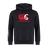 The Canterbury Canada CCC Flag Club Hoodie from WRS Canterbury is made of sweatshirt fleece, features "canterbury" with a red logo and stylized maple leaf on the chest, and includes white graphic sleeve branding on the left arm.