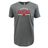 The Nations of Rugby Canada Wordmark Supersoft Tee by WRS LAT is a gray, ultrasoft t-shirt featuring the "Canada Rugby" wordmark in white and red, with a red maple leaf beneath the text.