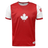 Admiral Nations of Rugby Canada Sevens Rugby Flag Jersey featuring a large white maple leaf on the front, with the word "CANADA" faintly visible on the top edge. Perfect for cheering at Nations of Rugby or showing your pride at Canada Sevens Rugby.