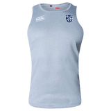 Front of grey performance singlet with White CCC logo on the right chest and Des Moines right chest