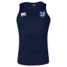 Front of Navy performance singlet with White CCC logo on the right chest and Des Moines  right chest
