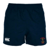 The WRS Canterbury navy rugby shorts with the ccc logo.