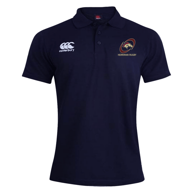 A Herriman High School WRS Canterbury rugby polo with an embroidered Canterbury logo.