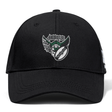 Black baseball cap with a white and gray embroidered "Chicago Valkyries" logo featuring a stylized creature with wings on the front.