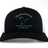 The Mystical Geese Retro Trucker Hat by EMB S&S Activewear is a black and white cap featuring "Mystical Geese" and a flying goose graphic above the "Vancouver Golden Oldies 2027" text on the front panel. This trucker hat includes a snapback closure for an adjustable, comfortable fit.
