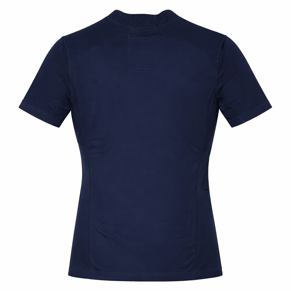 The Castore USA Rugby 24/25 7s Olympic Pro Home Jersey is a navy blue short-sleeve shirt, shown from the back with a crew neckline and sleek, minimalist design. No visible logos or graphics.
