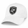 The Sharks Crest Cotton Twill Dad Cap by EMB S&S Activewear features a shark with a rugby ball logo—perfect for South Africa rugby fans and a stylish must-have for any Sharks supporter.