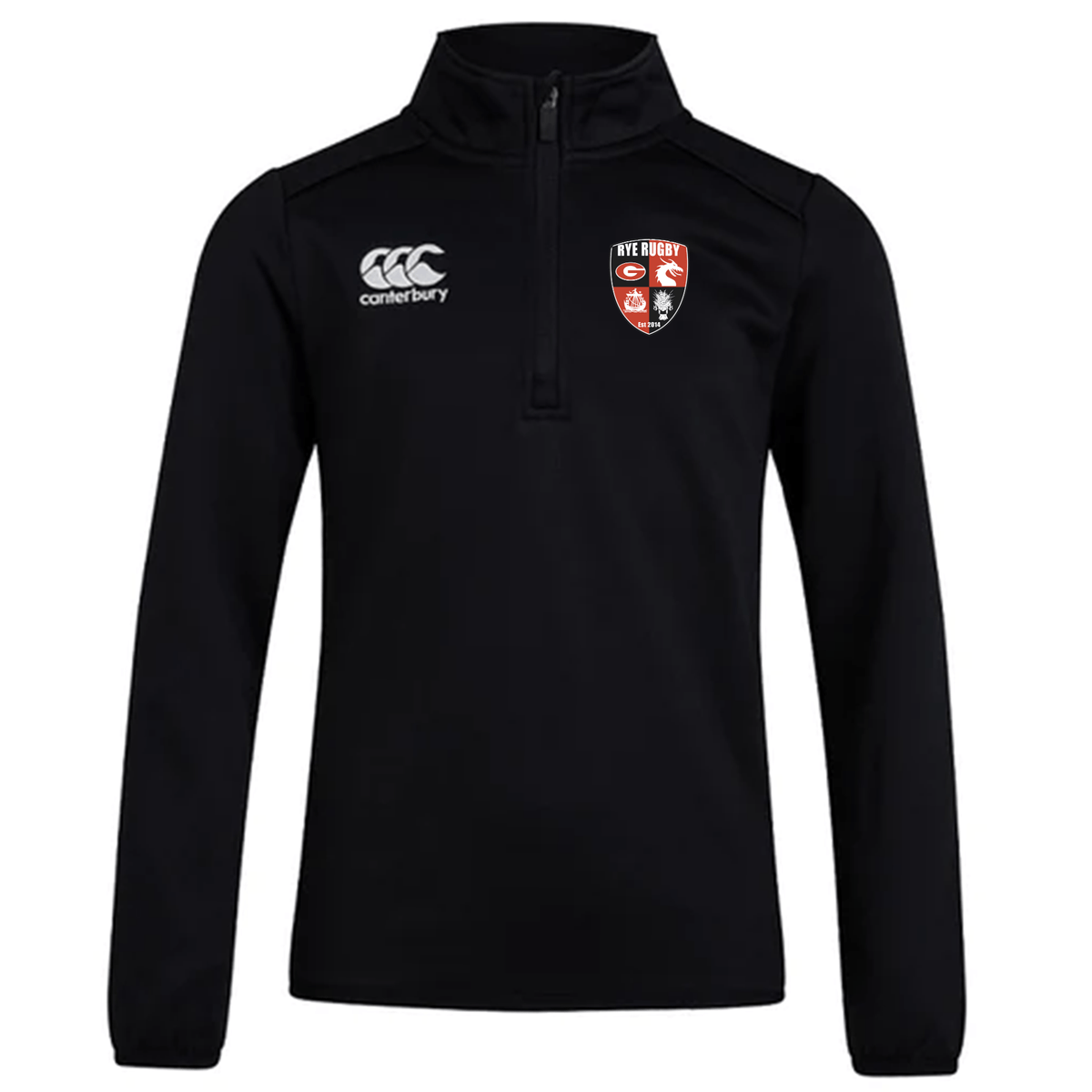 Rye High School Rugby Club 1/4 Zip Mid Layer Training Top by Canterbur ...