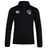 Black Chicago Valkyries Club 1/4 Zip Mid Layer Training Top with a logo featuring a wolf on the right chest by EMB Canterbury.