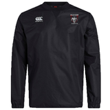 Black Onslow Rugby Misfits Club Vaposhield Contact Top with CCC Rugby Club logo on the right chest and Misfits Gaming team logo on the left chest by EMB Canterbury.