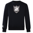Black Troy University Rugby Club Crew Sweatshirt by WRS Canterbury with a shield-shaped crest featuring heraldic symbols on the chest and a small logo on the left sleeve.