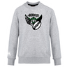 WRS Canterbury Chicago Valkyries Club Crew sweatshirt in gray with a graphic of a green and white eagle logo and the text "Chicago" above it. The left sleeve has a small logo near the wrist.