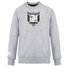 Grey long-sleeved WRS Canterbury sweatshirt featuring a detailed black and white graphic print on the chest and a logo on the left sleeve.