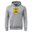 Gray hooded sweatshirt featuring the "burger boys rfc" logo with a yellow, black, and red crest on the chest, from WRS Canterbury.