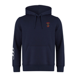 A Rhode Island Rugby Club Canterbury Club Hoodie with an embroidered crest.
