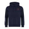 A Rhode Island Rugby Club Canterbury Club Hoodie with an embroidered crest.