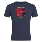 Comfortable navy blue t-shirt with the Charlotte Cardinals Rugby Club Plain Tee logo featuring a spread-winged eagle and the years 2020-2021 by WRS Canterbury.