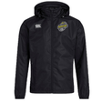 Black Boston RFC Club Vaposhield sports jacket with hood, displaying the CCC logo on the right chest by EMB Canterbury.