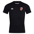 Rye High School Rugby Club Dry Tee with EMB Canterbury branding and a red and white team emblem.