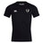 Black DePaul University Club Dry Tee by EMB Canterbury with logo on right chest and a heart-shaped emblem on left chest, featuring breathable Vapodri technology.