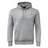 The West Potomac RFC Club Hoodie by WRS Canterbury is a gray custom rugby hoodie with a front pocket, drawstring hood, and a red-and-white crest logo—ideal for displaying your rugby club pride.