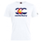 The Canterbury Colorado CCC Flag Club T-shirt by WRS Canterbury features a white tee with a stylized mountain and Colorado flag graphic, plus "canterbury" in blue letters below.