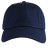 The S&S Activewear Adult Low-Profile Cotton Twill Dad Cap in navy, featuring a curved brim, is shown from the front against a white background.