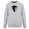 The DePaul University Club Crew Sweatshirt by WRS Canterbury features a stylized bull's head logo on the front and is complemented by an embroidered CCC logo on the left sleeve.