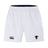 The DePaul University Advantage Short 2.0 by EMB Canterbury sports shorts have two logos on the front—one on the left leg and one on the right leg—and are crafted with recycled content for ultimate performance.
