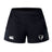 DePaul University Advantage Short 2.0 by EMB Canterbury athletic shorts feature a Canterbury logo on the left leg and a bull's head emblem on the right leg, designed for those who value performance and sustainable sportswear.