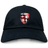 The Rye High School Rugby Adult Low-Profile Cotton Twill Dad Cap by EMB S&S Activewear features an embroidered multi-colored "Rye Rugby" crest with a dragon, lion, rugby post, and "Est 2014" on the front.