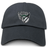 The EMB S&S Activewear Chicago Valkyries Adult Low-Profile Cotton Twill Dad Cap is black with embroidered team branding: a winged logo, green and black circular emblem, and "Chicago" above the design.
