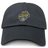 A dark gray Boston RFC Adult Low-Profile Cotton Twill Dad Cap with the logo of the Boston Rugby Football Club embroidered in yellow, black, and white on the front.