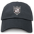 The EMB S&S Activewear Troy University Rugby Adult Low-Profile Cotton Twill Dad Cap features a black cotton twill build with a front crest, vertical text, and embroidered team branding for added style.