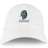 The EMB S&S Activewear Syracuse Silverbacks Adult Low-Profile Cotton Twill Dad Cap features an embroidered roaring gorilla head above “Silverbacks Syracuse” in gray text on white cotton twill.